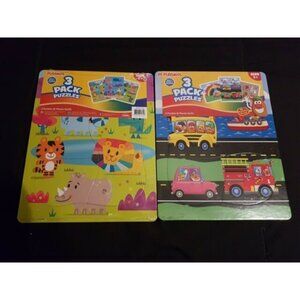 Playskool 6 puzzles total 2 unopened packages, New toddler